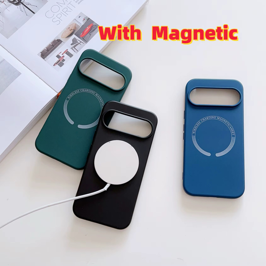 Magnetische Schutzhülle aus flüssigem Silikon für Google Pixel 10 ProXL 10A 9A in Grün - Bild 2