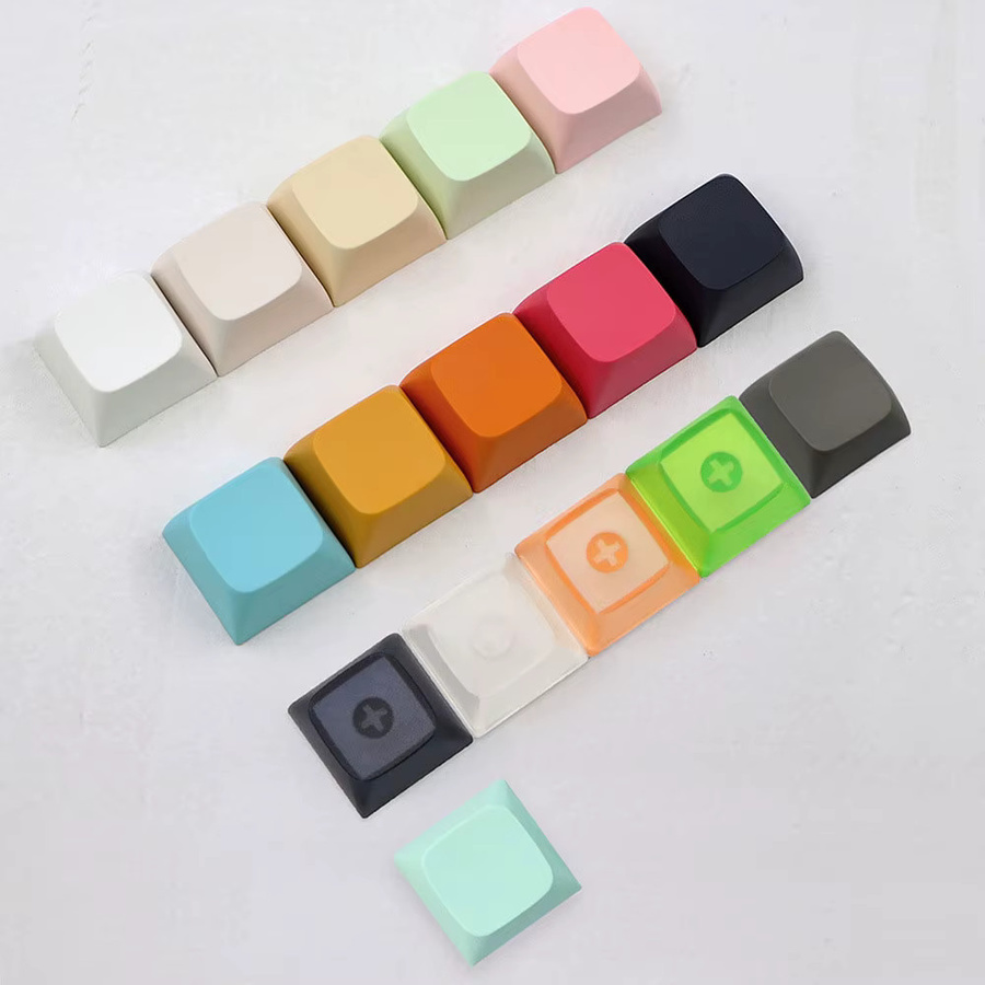 JCD 10 Stück Blanko 1u Tastenkappen im XDA Profil aus PBT für Cherry MX mechanische Tastaturen in Schwarz und Multicolour - Bild 3