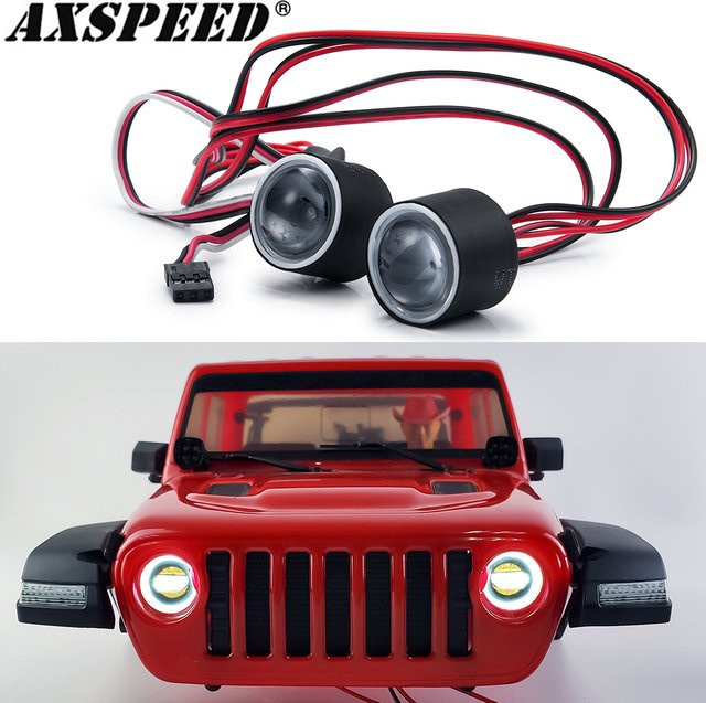 AXSPEED RC-Autoscheinwerfer, Frontstoßstangen-LED-Leuchten, 2 LEDs - Bild 1
