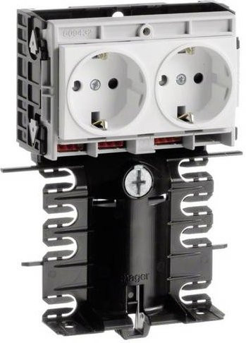 Hager Steckdosencontainer für Elektro-Sockelleisten Weiß - Bild 1