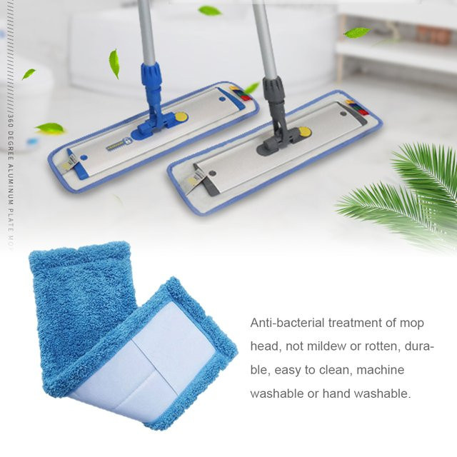 TureCloser Ersatzmopp-Köpfe aus Korallen-Velours in Grün für die Bodenreinigung in Küche und Wohnzimmer - Bild 1