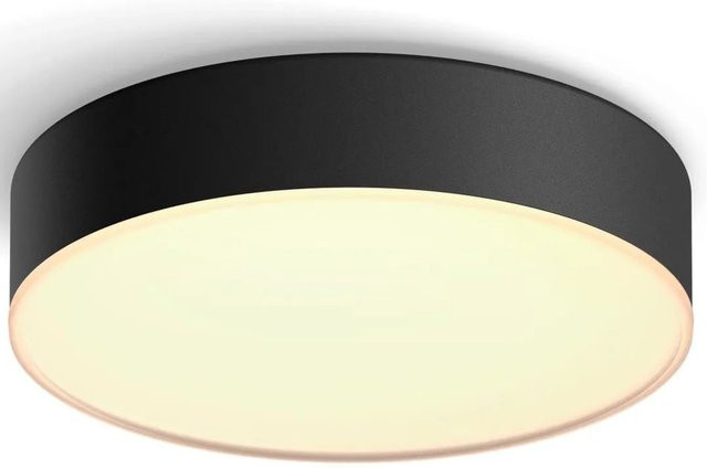 Philips Hue Enrave S LED-Deckenleuchte White Ambiance in Schwarz mit Dimmer und Bluetooth - Bild 1