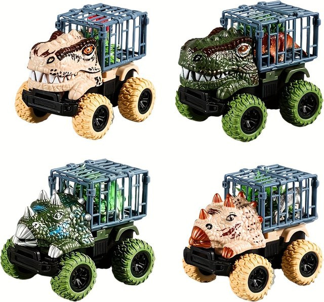 SONGYI Dinosaurier LKW Spielzeug Auto, mit Dino Figuren, Rückzugfunktion - Bild 1