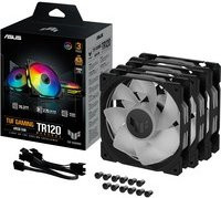 Asus TUF GAMING TR120 ARGB Gehäuselüfter Schwarz B/H/T: 120 x 120 x 28 mm - Bild 1