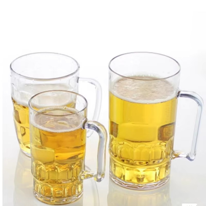Arshen Acryl Bierbecher aus Kunststoff, transparent, unzerbrechlich Trinkgeschirr für Bar und KTV - Bild 2