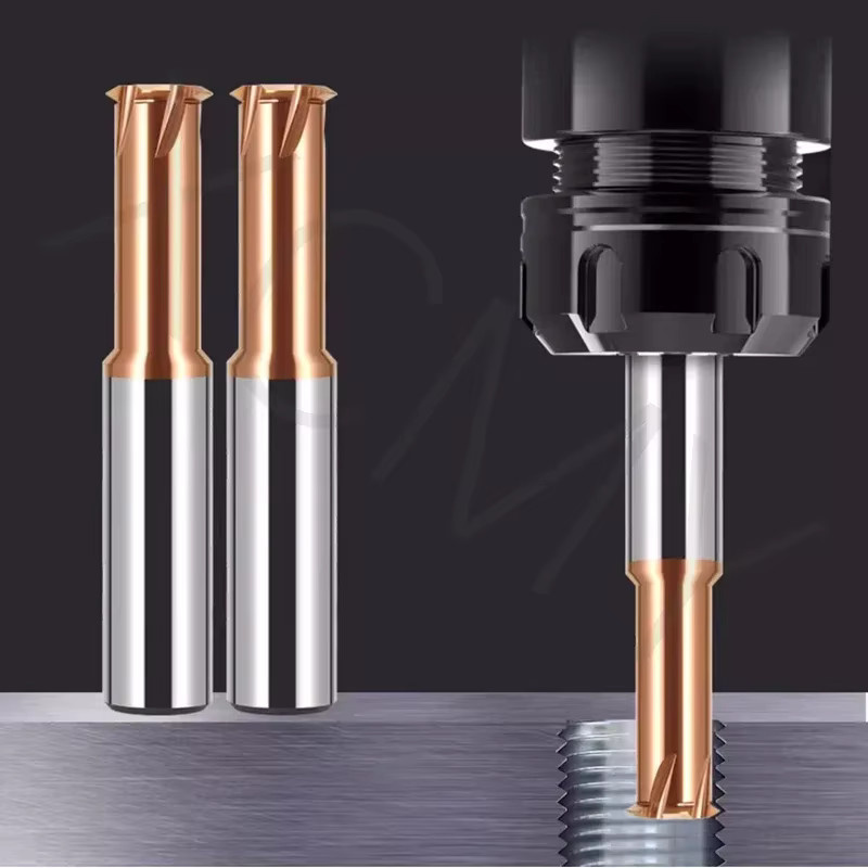 XCMY Einzahn-Hartmetall-Gewindefräser mit 60 Grad für CNC-Bearbeitung HRC 65 - Bild 2