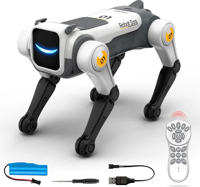 ANTSIR RC Mechanischer Hund, Intelligenter KI-RC-Roboterhund, Programmierbar, Singend, Tanzend, mit Sprachsteuerung - Bild 1
