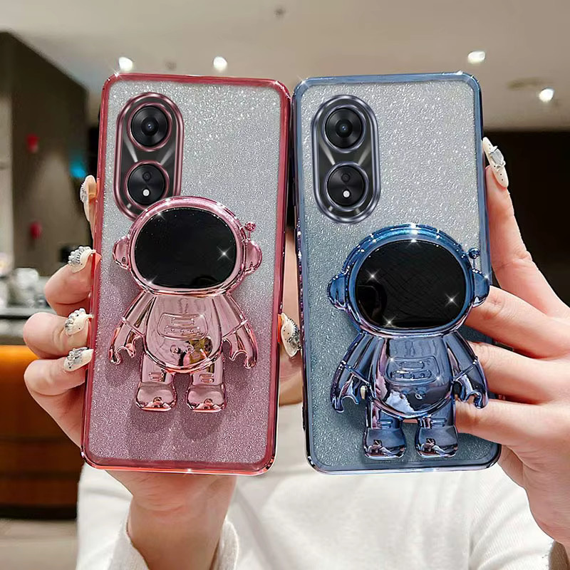 Astronaut Handyhülle für OPPO A18 A16S A11S A16 A32 A33 A38 F19Pro F25Pro in Schwarz - Bild 2