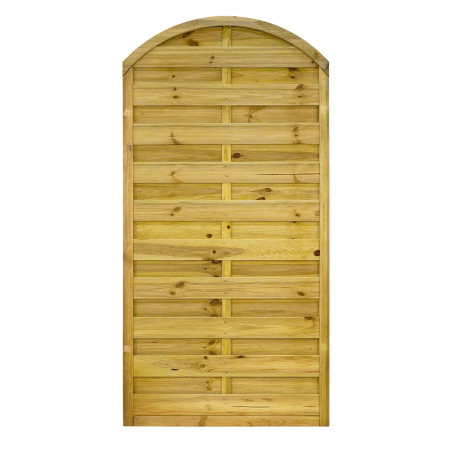 GartenLand Dichtzaun VARIO Gebogen aus Kiefernholz, Grün, B/H: 90 x 180 cm, kesseldruckimprägniert und blickdicht - Bild 2