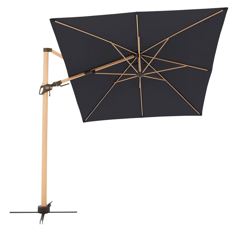 Doppler Alu Wood AX Ultra Ampelschirm in Anthrazit mit Kurbelmechanik, B/H/T: 300 x 250 x 220 cm - Bild 4