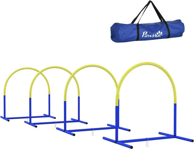 PawHut Hunde-Agility-Trainingsgeräte Set aus 4 Teilen in Blau - Bild 1