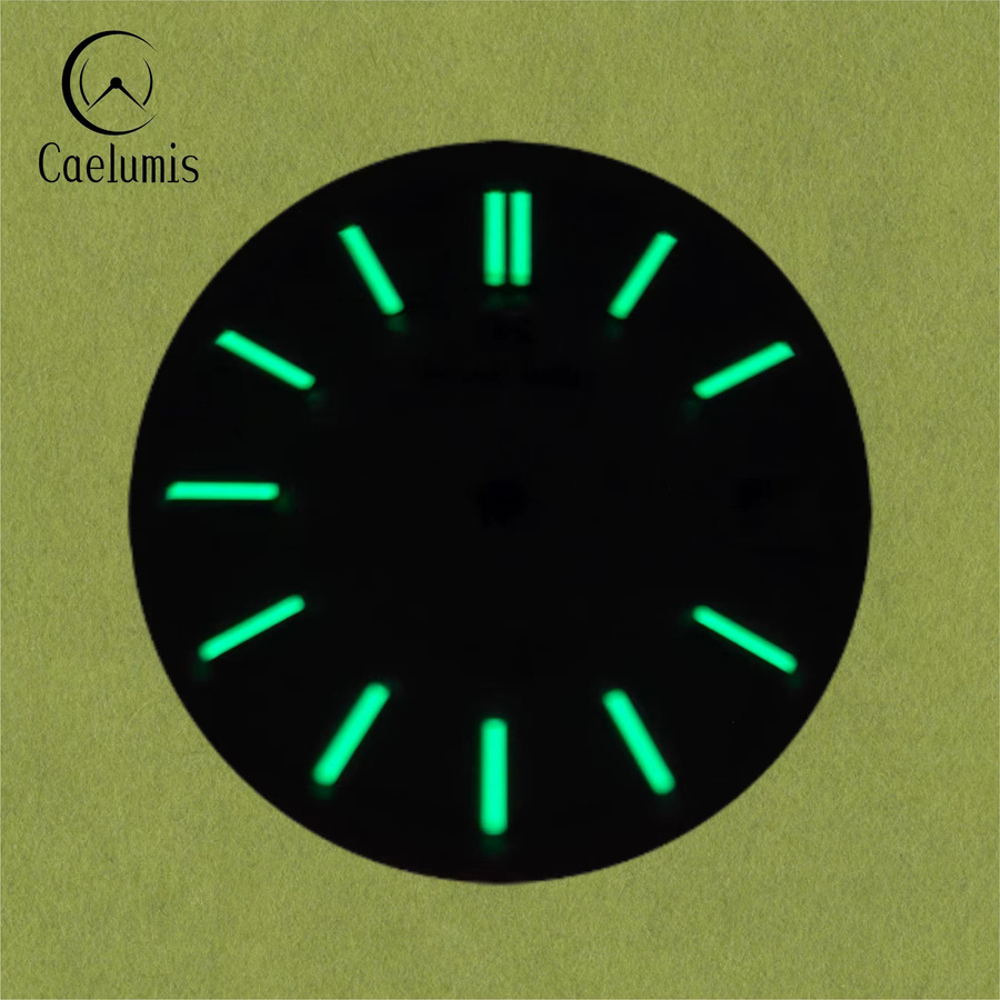 Caelumis Zifferblatt, Dark blue, 28,5 mm, Gehämmert, GS-Logo, NH35/NH36 - Bild 2