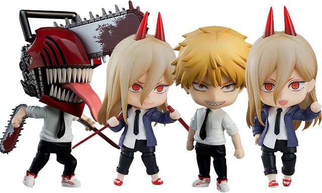 Bandai Chainsaw Man Denji Pochita Power Action Figure, 10 cm, Kunststoff - Bild 1