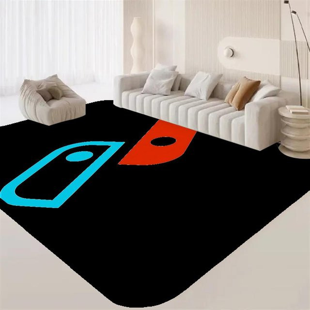 Nintendo Switch Fußmatte Rutschfest und Weich, Rechteckig, B/B: 50 x 80 cm, Mehrfarbig - Bild 1
