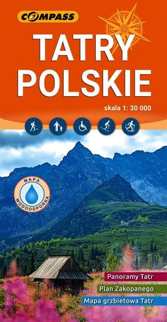 Tatra Polnische 1:30 000, Laminierte Touristenkarte, 2025 - Bild 1