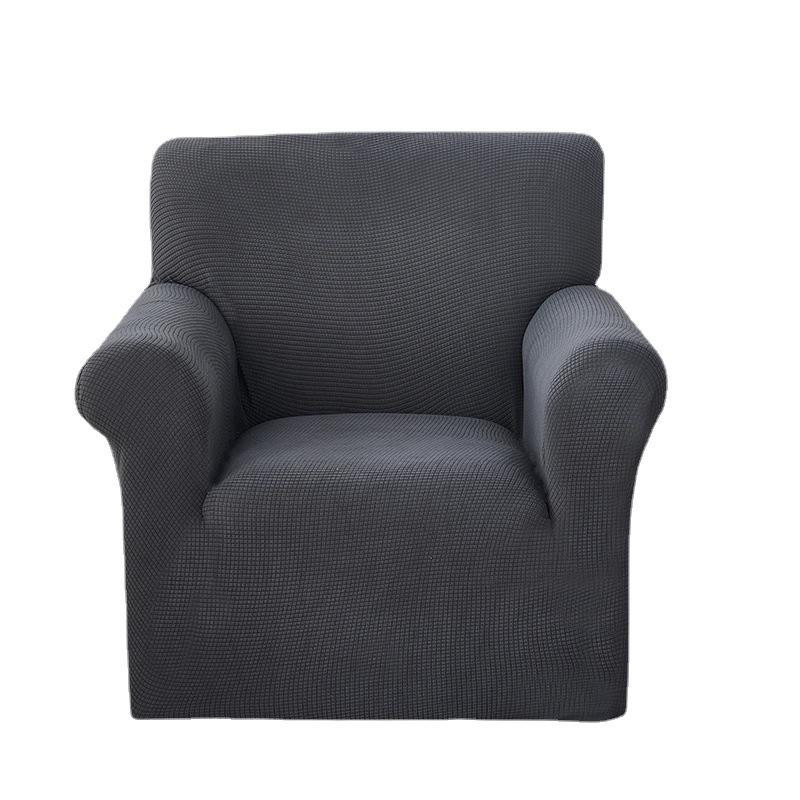 Yiran Furniture Einzelsofa-Überzug aus Polyester in Grau, elastischer Universal-Vollbezug für alle vier Jahreszeiten, Breite: 145-185 cm - Bild 2