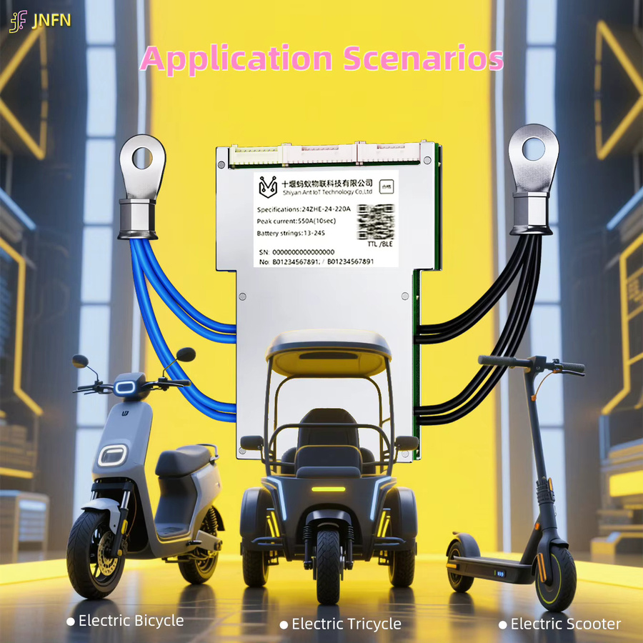 JNFN Smart BMS ANT 17-24S für LiFePO4 und Li-Ionen Akkus, Farbe: Silber - Bild 2