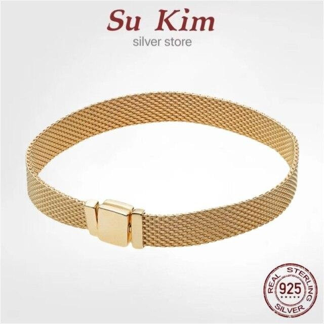 YIRAN Jewelry Armband 925 Silber, Schlangenkette, Damen, 20cm - Bild 1