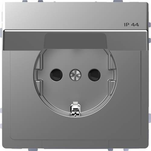 Merten Steckdose System Design in Edelstahl Silber IP67 MEG2314-6036 - Bild 1