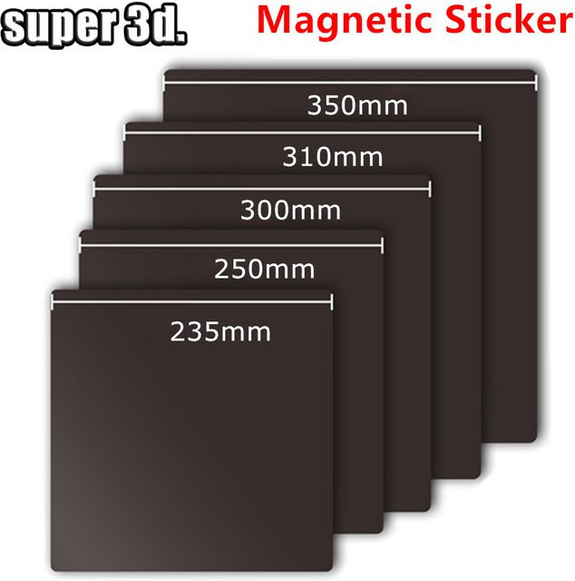 IdeaFormer Magnetischer Aufkleber mit 3M Adhesive für 3D-Drucker-Bettbasis, Schwarz - Bild 1