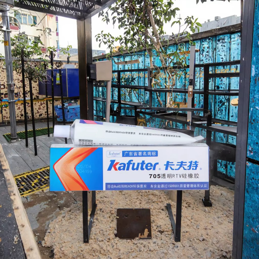 Kafuter K-705 Transparenter Silikonkautschuk Wasserdichter Klebstoff und Dichtmittel, 45 g - Bild 3