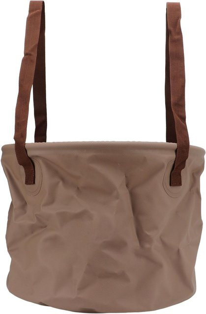 Igeteck Faltbarer Eimer für Outdoor und Camping, 20 l, Khaki und Schwarz - Bild 1