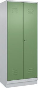 C+P Wäsche- und Kombispinde Classic PLUS mit Sockel, 2 Abteile, Resedagrün, H x B x T: 195 x 80 x 50 cm - Bild 1