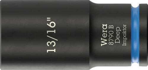 Wera Impaktor Deep 8790 B Außen-Sechskant Steckschlüsseleinsatz 13/16 Schwarz - Bild 1