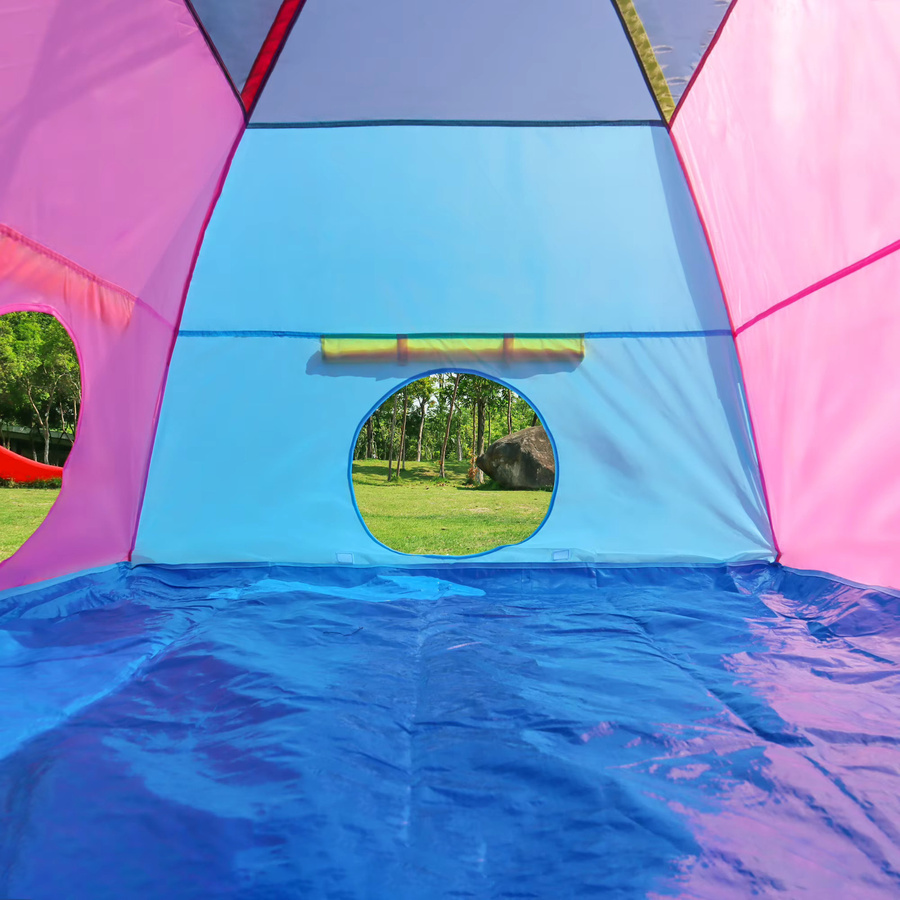 NARMAY Spielzelt, Indoor Outdoor, mit Mesh-Oberteil und Tunneltüren - Bild 4