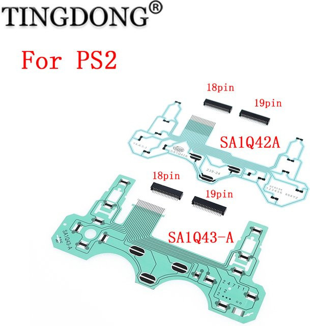 Sony Leitfähige Folie und Joystick-Tastenfolienbuchse für PS2 Dualshock SA1Q42A SA1Q43-A mit 18P oder 19P Slot-Anschluss - Bild 1