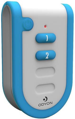 ODYON pro HS-2 3V Funk-Handsender White, 2-Kanal Fernbedienung mit Empfangskontrolle - Bild 1