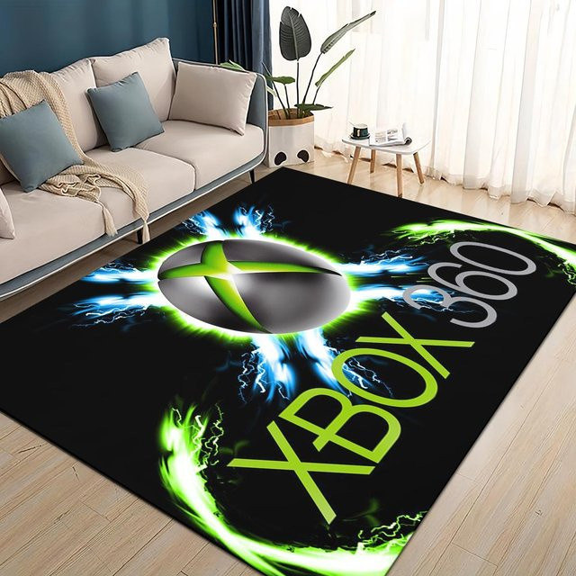 Karpetti Xbox Gaming Teppich mit Kinder Motiv, Schwarz, B/B: 60 x 90 cm - Bild 1