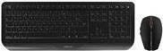 Cherry Gentix Desktop kabelloses Tastatur- und Maus-Set mit 2,4 GHz USB-A Verbindung in Schwarz mit französischer AZERTY-Belegung - Bild 1