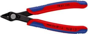 KNIPEX Electronic Super Knips Seitenschneider mit Mehrkomponenten-Griff in Multicolor, brüniert, Länge: 12,5 cm - Bild 1