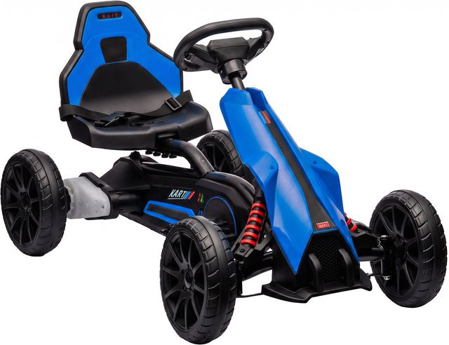 HOMCOM Elektro Go-Kart, Kinderfahrzeug, Blau, ab 3 Jahre - Bild 1