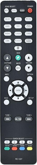 Denon RC-1227 Fernbedienung für Audio Video Receiver in Weiß - Bild 1