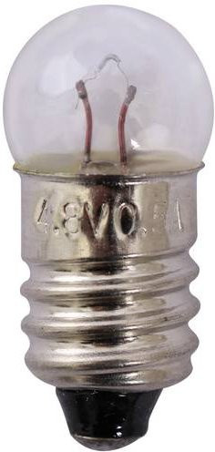 Quadrios 22O183 Kugellampe Fahrradlampe Weiß mit E10 Sockel 4.8V 2.4W - Bild 1