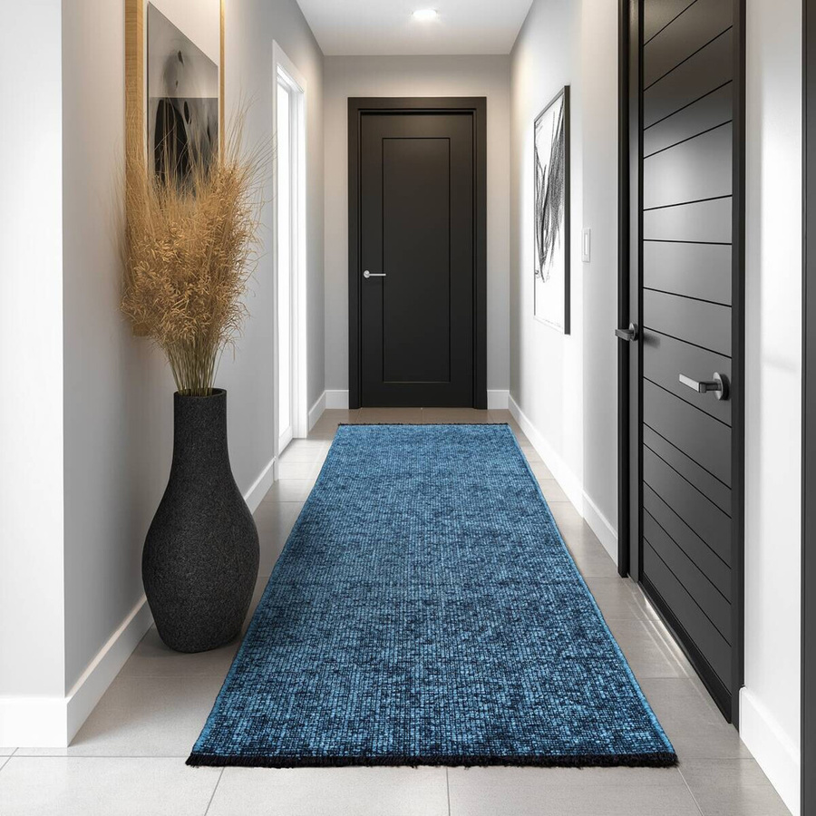Ayyildiz Teppich SPACE in Blau mit Vintage-Muster im Boho-Stil, Breite: 80 cm, Länge: 150 cm - Bild 2