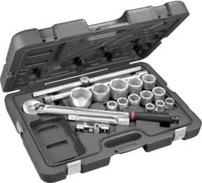 Facom Steckschlüssel Set 18-teilig 3/4 Zoll 6-Kant in Silber - Bild 1