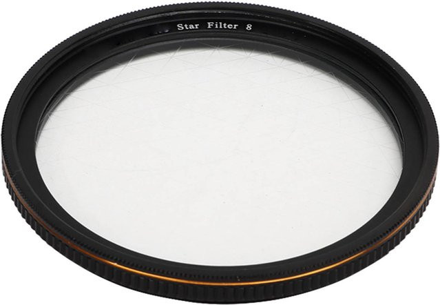 Koogeelife Verstellbarer Sternenfilter mit HD-Beschichtung für Digitale Spiegelreflexkamera, Durchmesser: 52 mm, Schwarz - Bild 1
