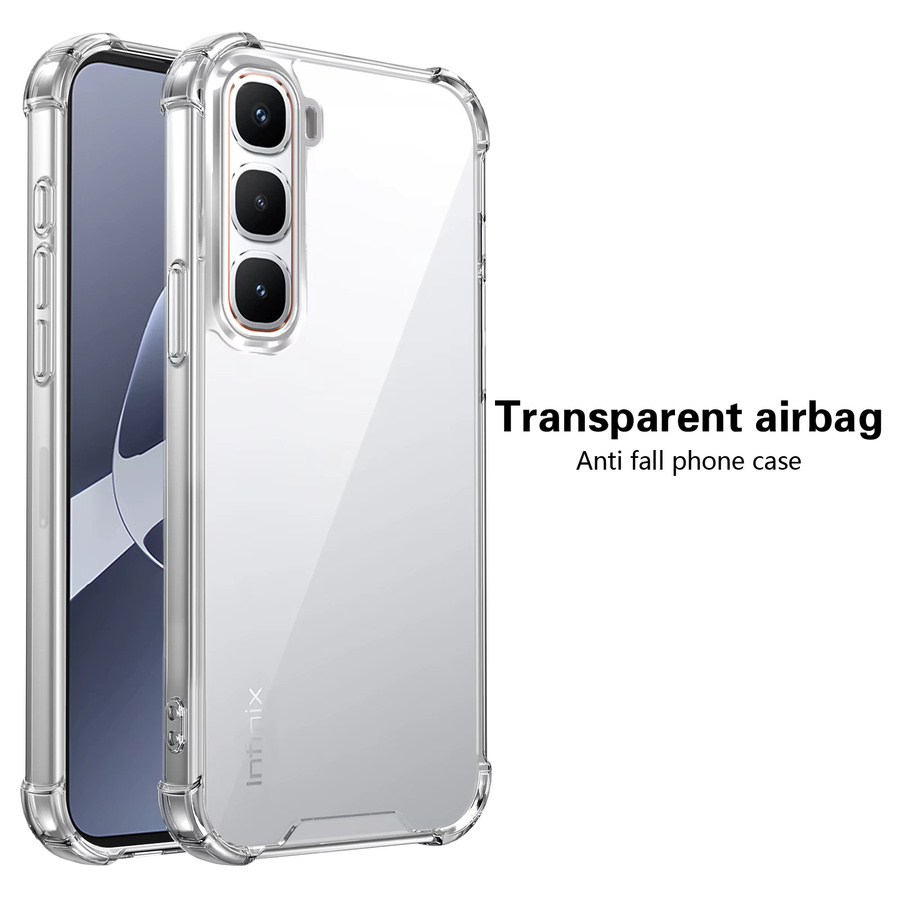Stoßfeste Acryl-Schutzhülle für Infinix Hot 60 Pro 4G, Hot 60i und Hot 60 Plus, transparent - Bild 4