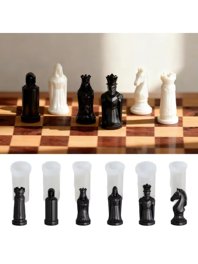 AXYC Silikonformen, schachförmig, 3D-Design - Bild 2