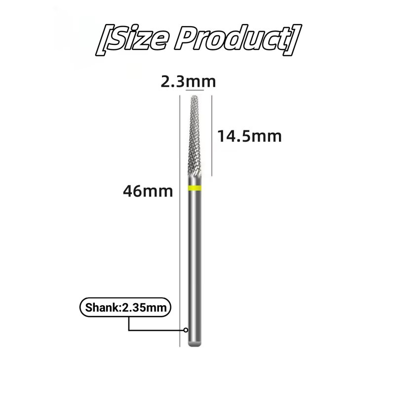 Ysen Nagel-Hartmetall-Bohrer, Wolfram, Unisex - Bild 2