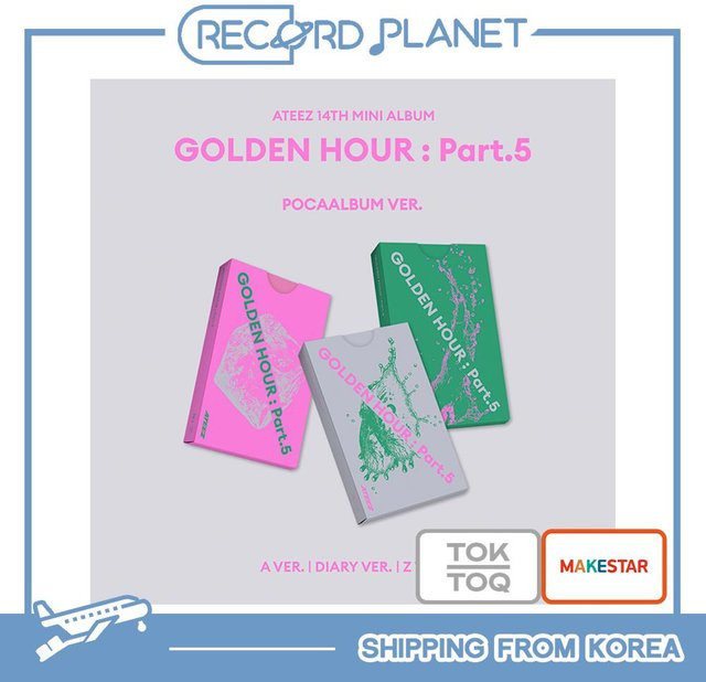 ATEEZ GOLDENE STUNDE : Teil 5 POCAALBUM in Pink - Bild 1