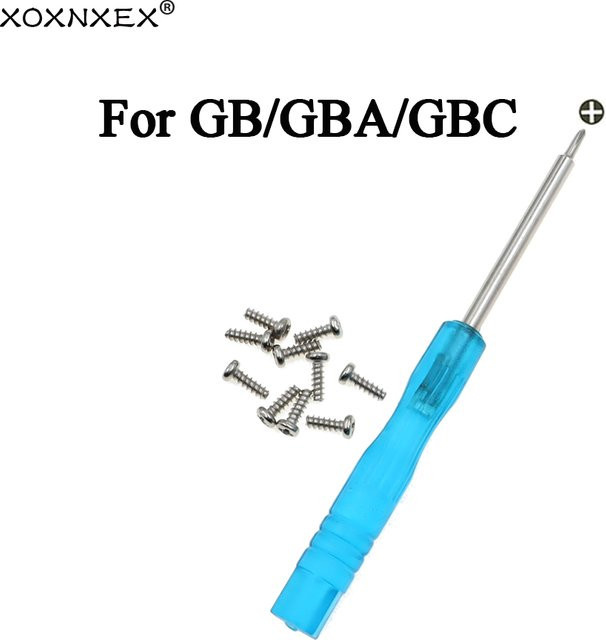GBC Tri-Wing Sicherheitsschraubendreher Reparatur-Werkzeugset für GBA und GB Controller in Blau - Bild 1