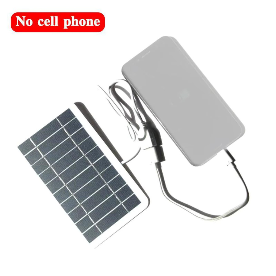 Tragbares Solarpanel 5V 2W mit USB-Anschluss für Powerbank und Smartphone, ideal für Outdoor und Camping - Bild 2