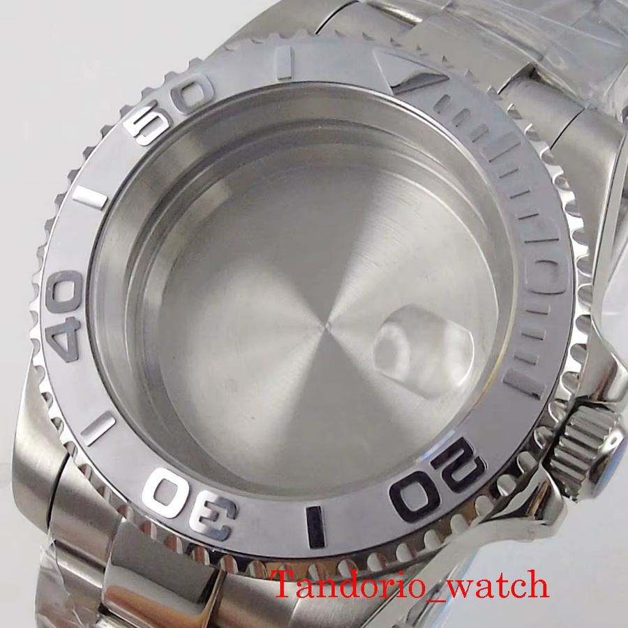 Tandorio Uhrenteilgehäuse Edelstahl, 40 mm, Silber, Saphirglas, Unisex - Bild 2