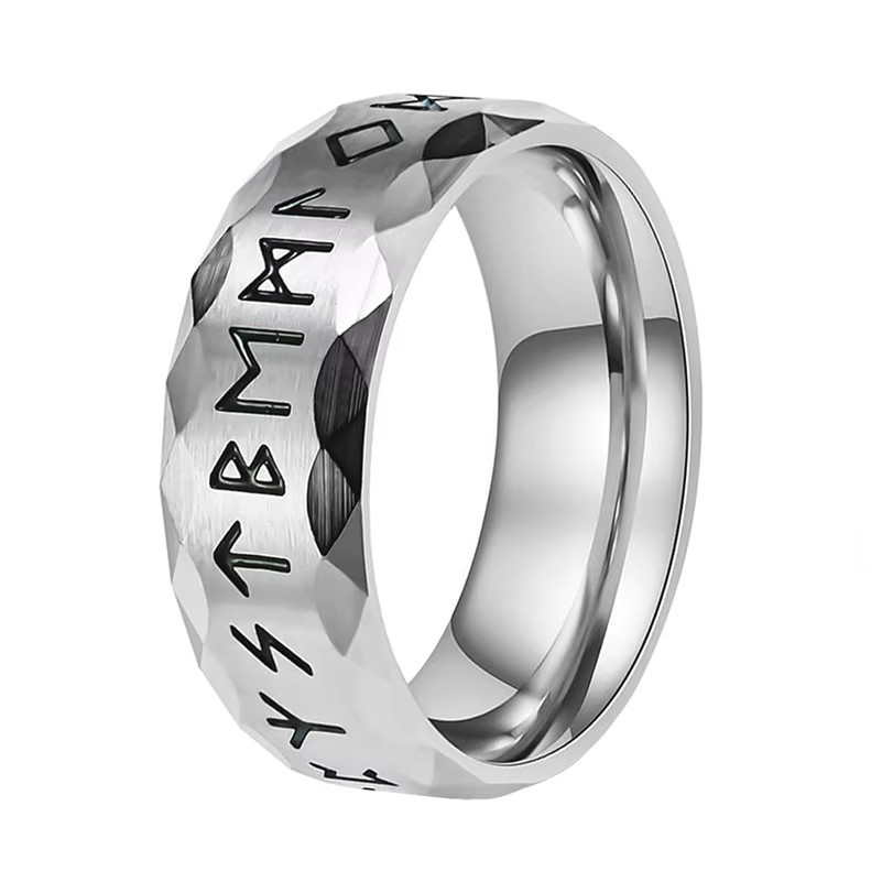 SUNFLOWERZHU Ring Edelstahl, Silber, Herren - Bild 3