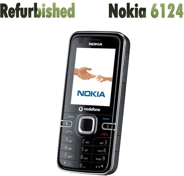 Generalüberholtes Nokia 6124 Classic GSM Mobiltelefon in Blau mit 1 SIM-Karte und Zubehör - Bild 1