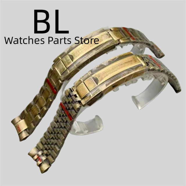 Bliger Uhrenarmband Edelstahl, Bronze, Austern/Jubiläums armband - Bild 1
